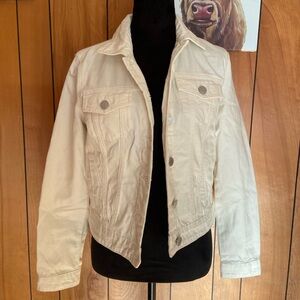 Blank NYC Off White Denim Jean Jacket